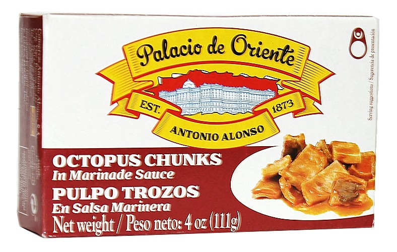 Palacio De Oriente octopus in marinade sauce   4 oz. From Spain